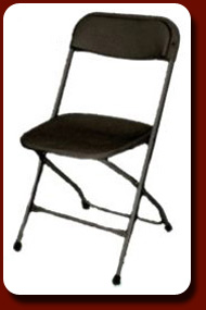 Brown Samsonite® plastic contoured chair
